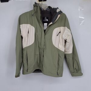 The North Face  Medium Green and Cream Jacket